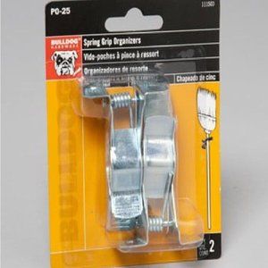 Bulldog Spring Grip Organizer, Silver, 2 Pk (115035)